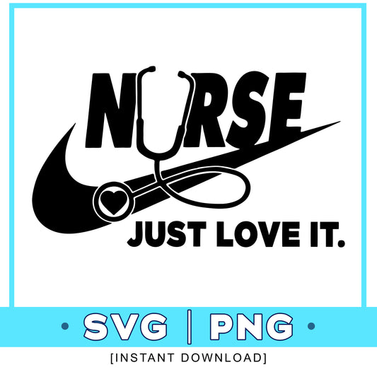 Nurse Nike SVG & PNG Design for Cricut