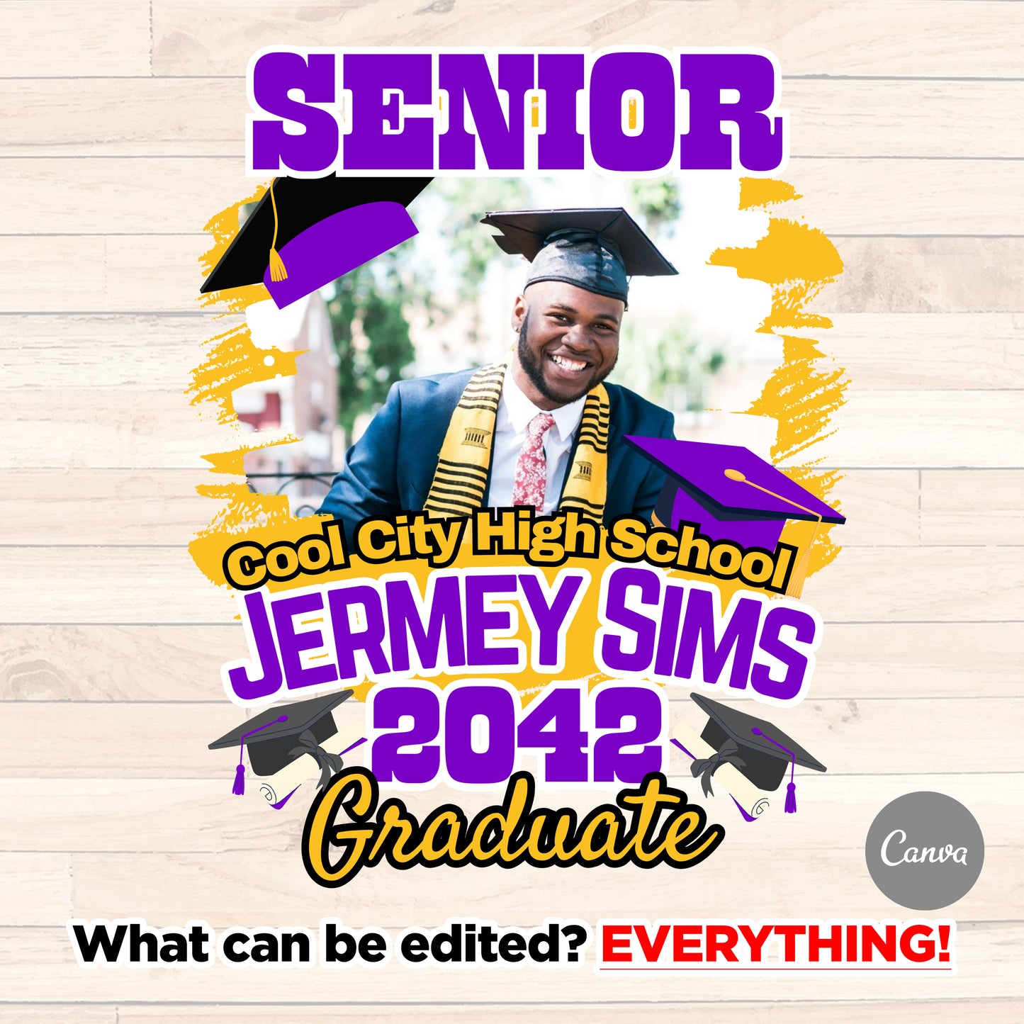 Senior Graduation Canva Template 2025