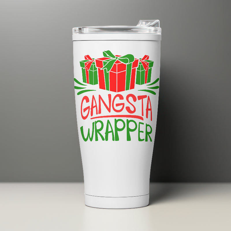 Funny Christmas svg - Gangsta Wrapper - SVG, PNG Santa Gift Holidays [Instant Download]