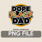 Dope Black Dad Father’s Day PNG Design