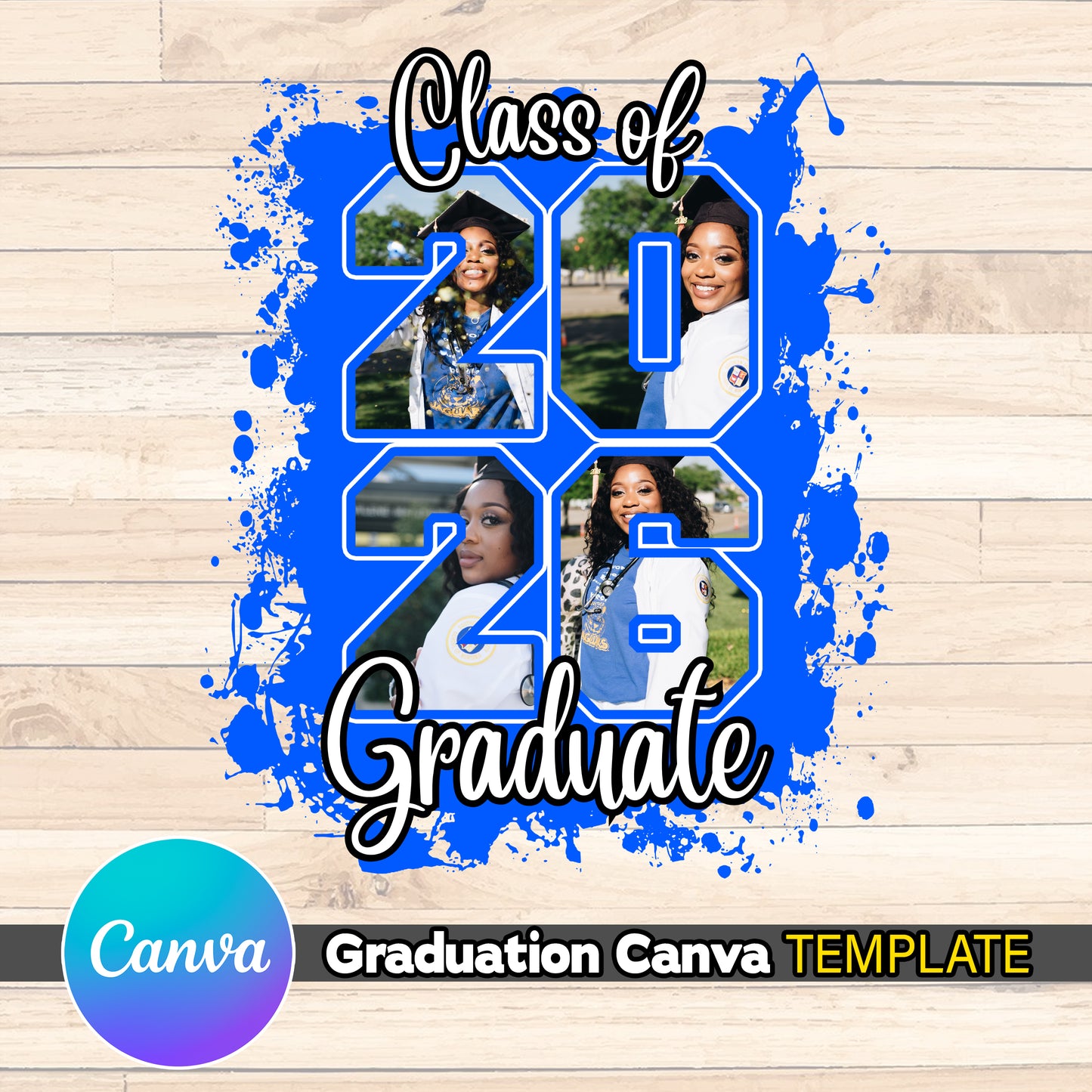 Graduation Senior Template - Class of 26 EDITABLE in Canva