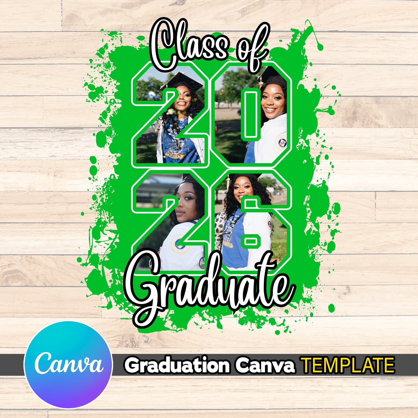 Graduation Senior Template - Class of 26 EDITABLE in Canva