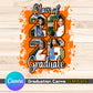 Graduation Senior Canva Template - Class of 26 EDITABLE DIY [ORANGE]