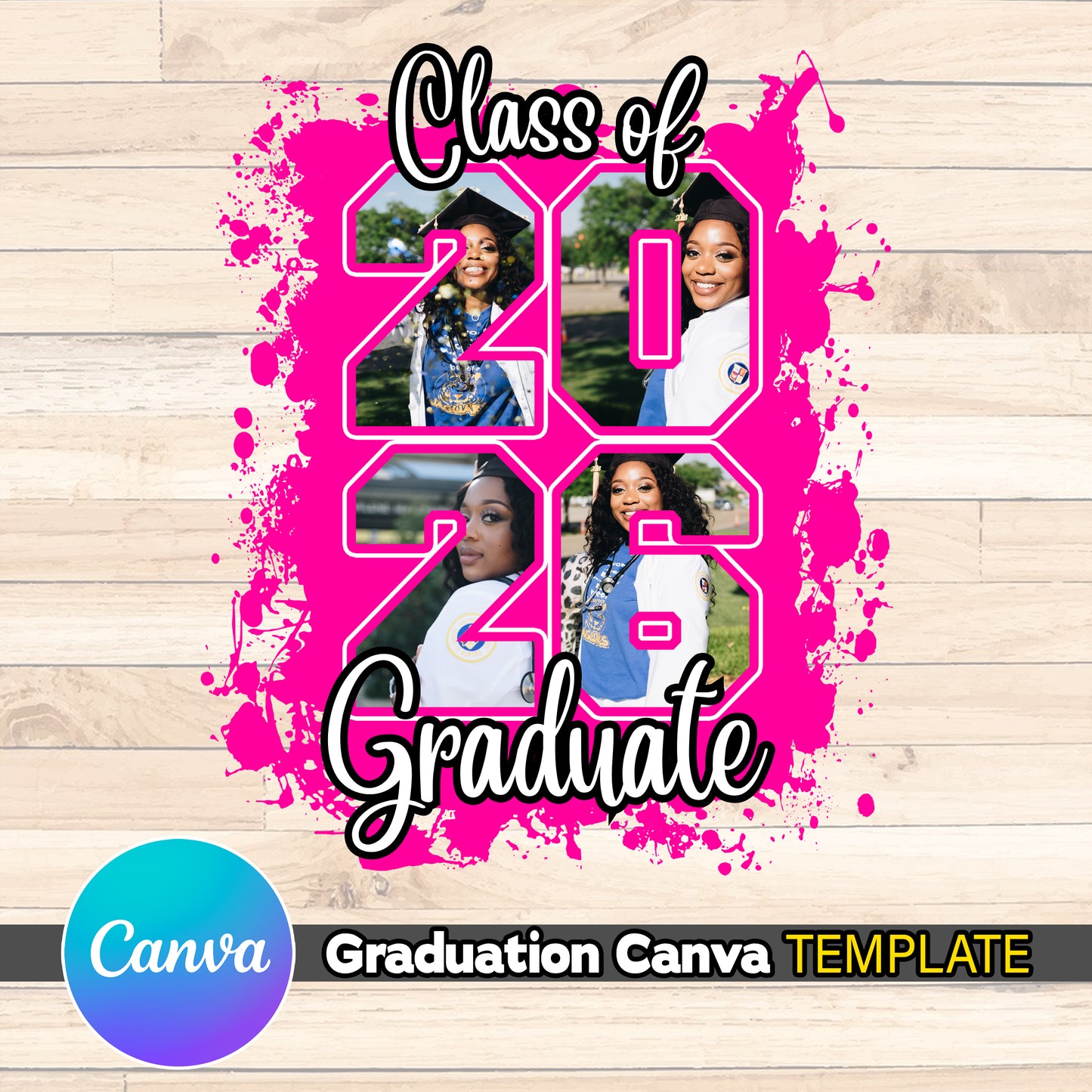 Graduation Senior Template - Class of 26 EDITABLE in Canva