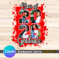 Graduation Senior Canva Template - Class of 26 EDITABLE DIY [RED]