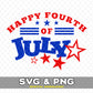 4th of July SVG & PNG for DIY Crafts