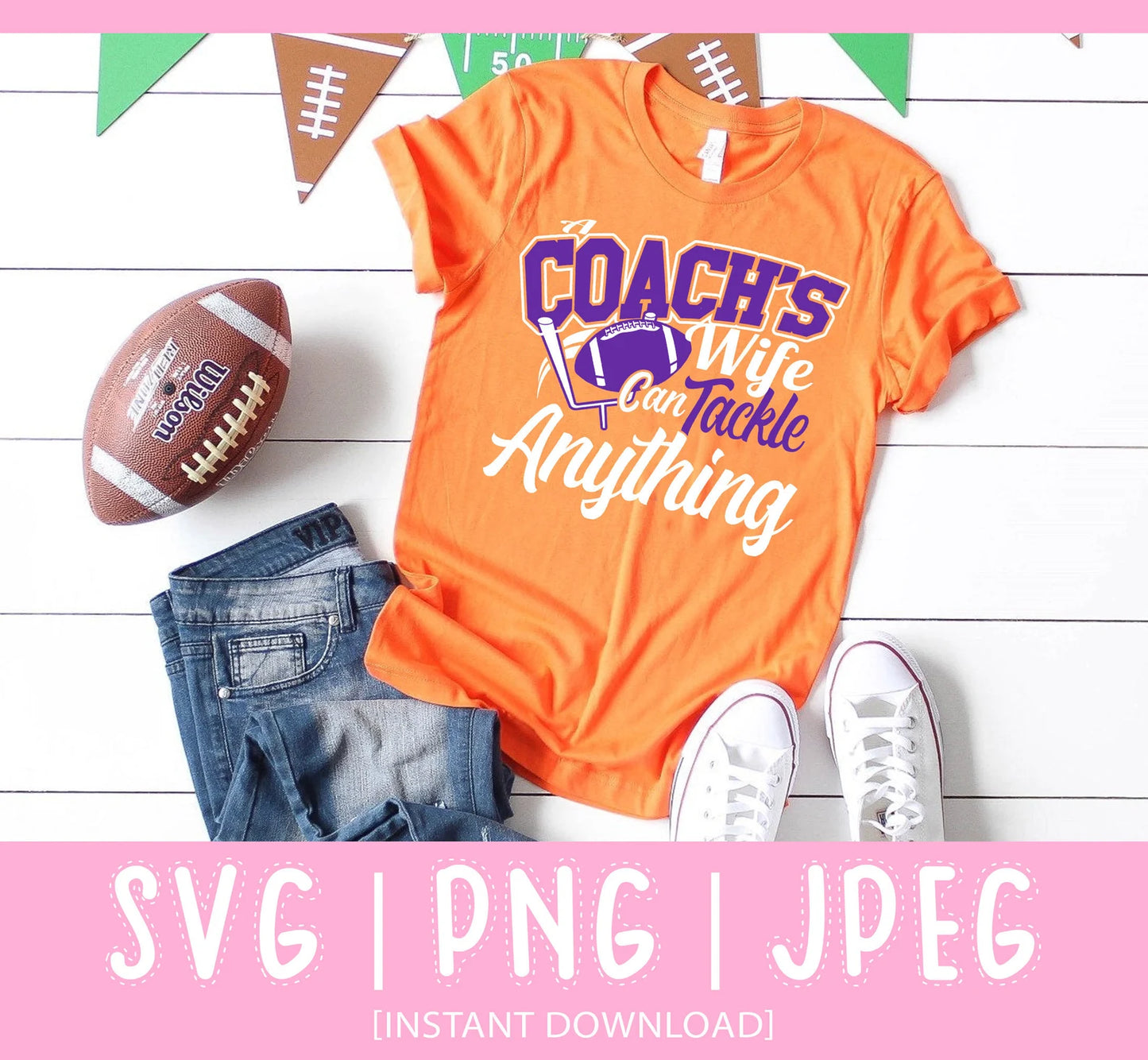 Football SVG & PNG Bundle - 10 High-Res Designs for Crafting