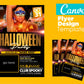 Halloween Canva Flyer Template - Customizable Party Invitation Design