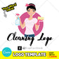 Cleaning Service Logo Template (edit with CANVA) Customizable DIY Cleaning Business