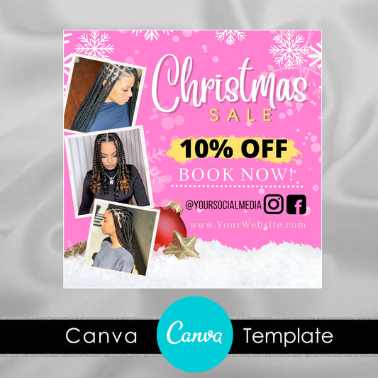 Christmas Flyer CANVA Template - Social Media