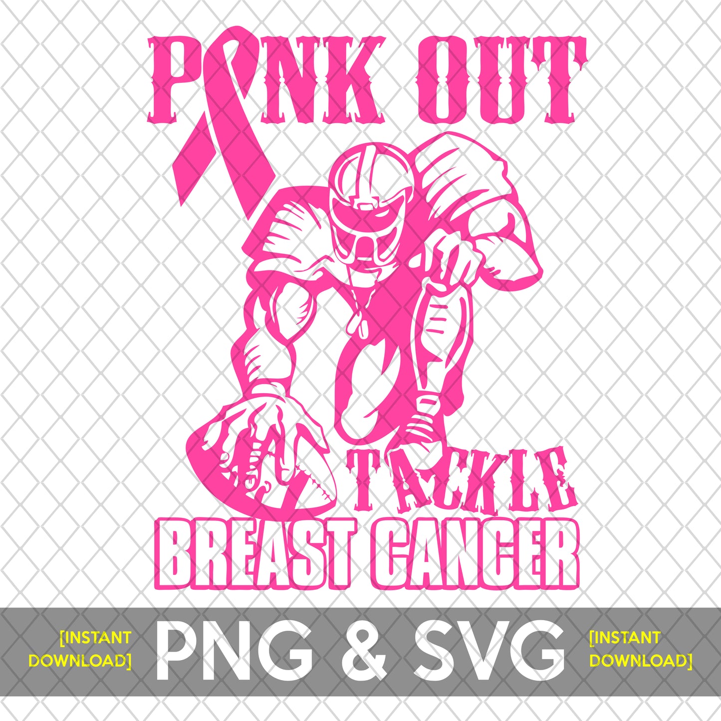 Breast Cancer Awareness Design | SVG & PNG Pink Out Cut File