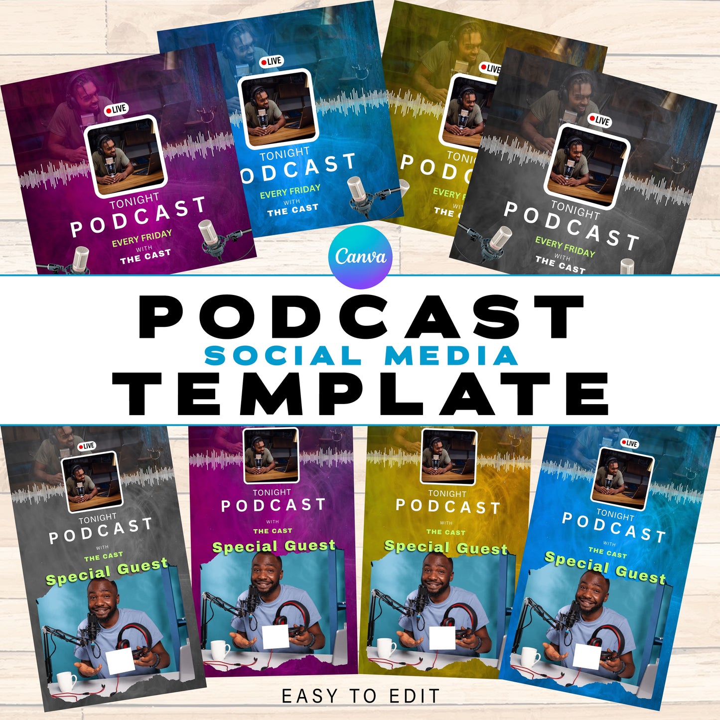 Podcast Social Media Template