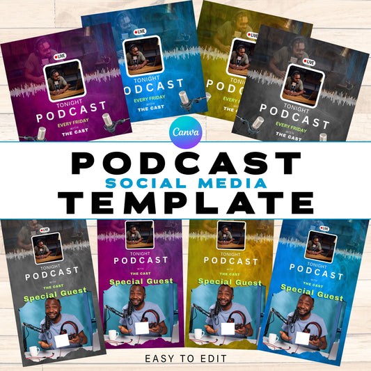 Podcast Social Media Template