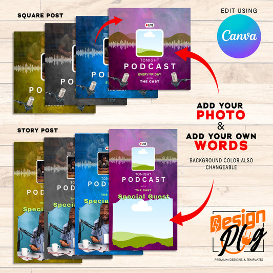 Podcast Social Media Template