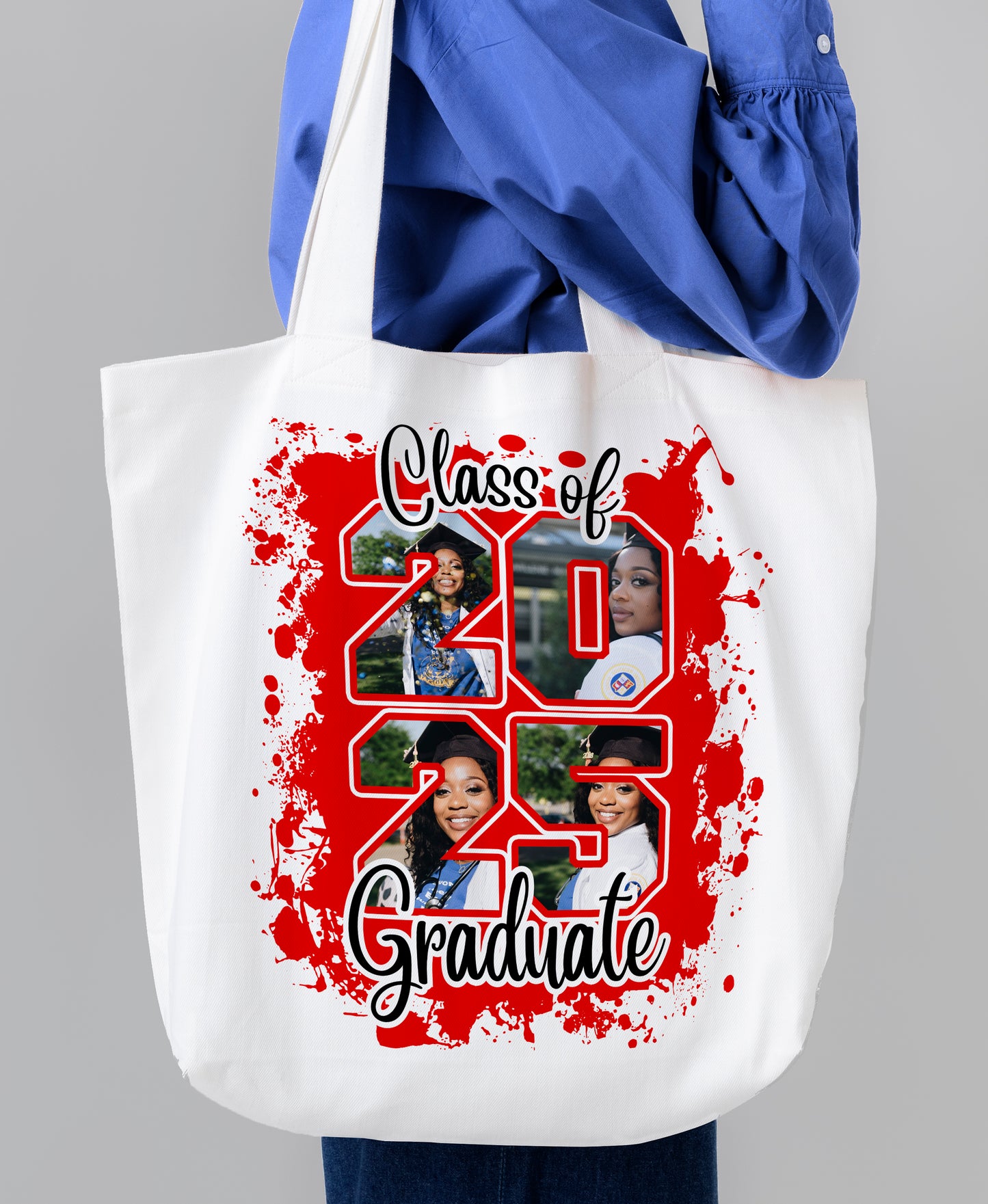 Red Class of 2025 Senior Design Canva Template , Graduation Class of 25 png files (Copy)