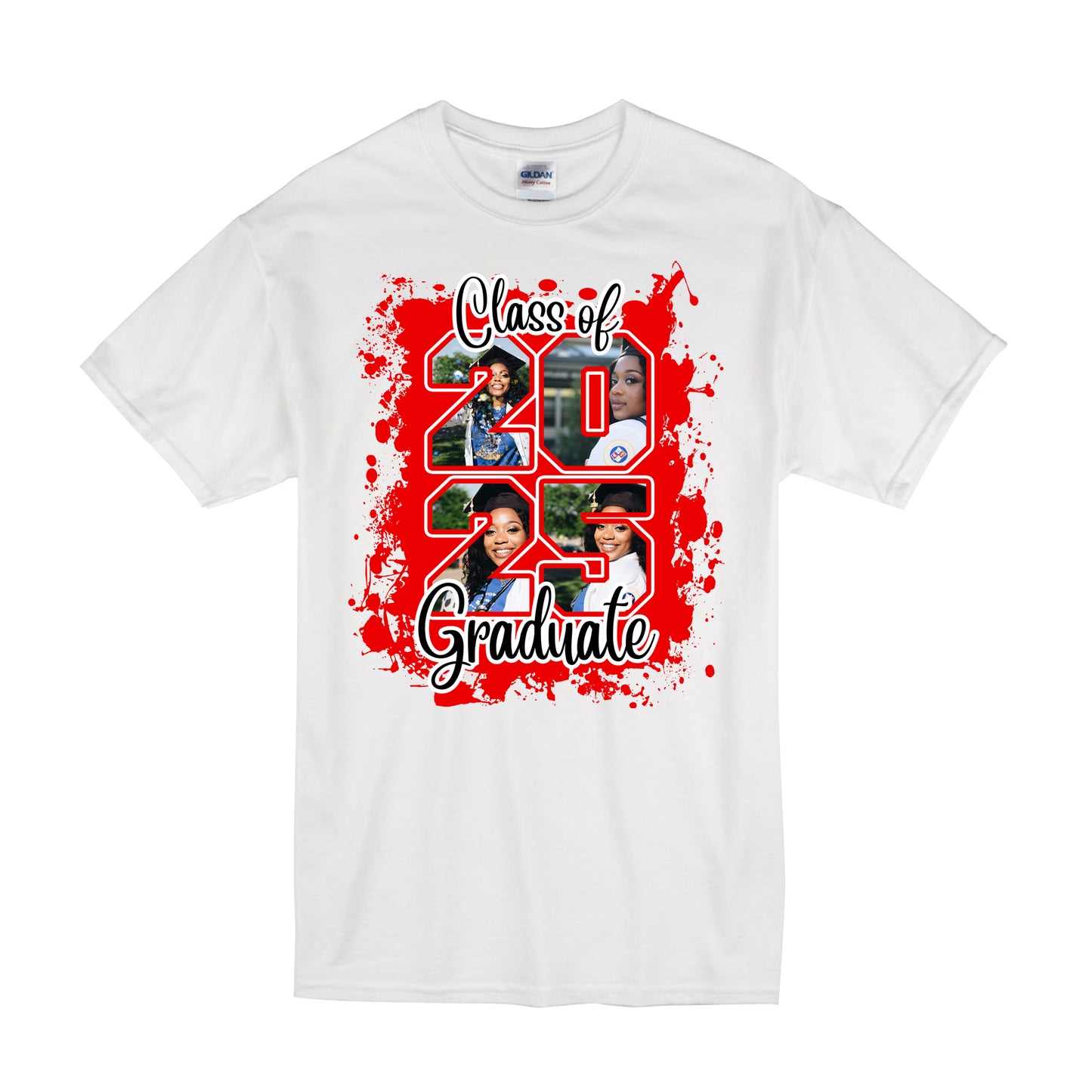 Red Class of 2025 Senior Design Canva Template , Graduation Class of 25 png files (Copy)