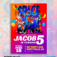 Space Jam Birthday Invitation Template - Editable DIY Canva Design